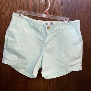 Old Navy mint chino shorts